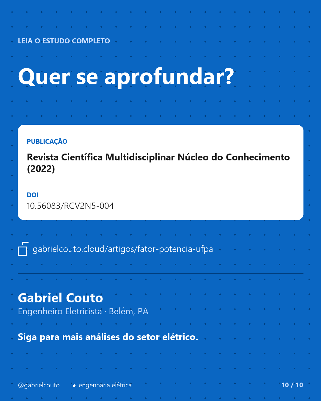 Slide 10 — Leia o estudo completo
